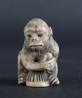 Netsuke eines Affen, Japan, Meiji Zeit - Antiques