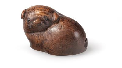 Netsuke eines Welpen, - Starožitnosti