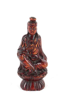 Bodhisattva auf Lotussockel, - Antiquitäten