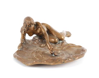 Rudolf Markuse (Deutschland 1878 - 1930), figural gestaltete Schale, - Antiques