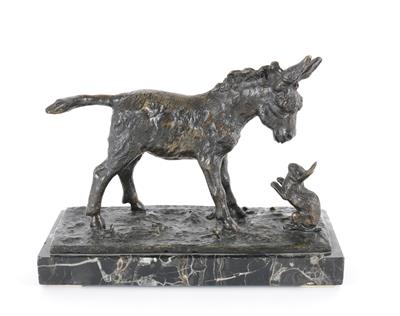Vicenzo Jerace (Italien 1862 - 1947), Esel und Hase, - Antiquitäten