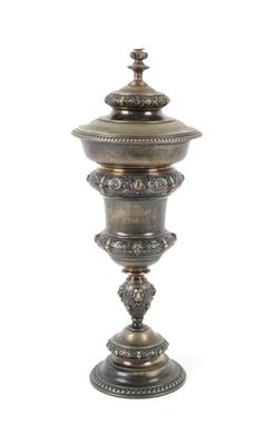 Silber Deckelpokal, - Antiques