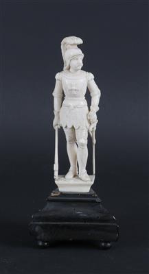 Ritter mit Schwert und Streitaxt, - Skulpturen, Volkskunst und Fayencen