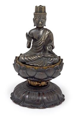 Bodhisattva auf doppeltem Lotussockel, Japan, 19. Jh. - Asiatika und islamische Kunst
