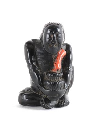 Netsuke des Kuronbojin, Japan, 19. Jh. - Antiques