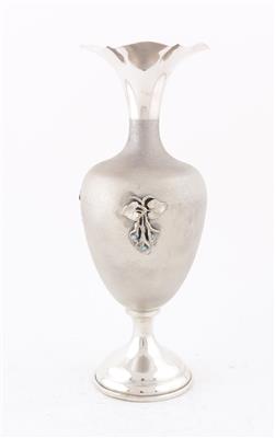 Italienische Silber Vase, - Silber