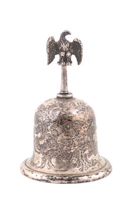 Wiener Silber Tischglocke von 1852, - Silber