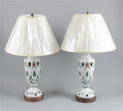 Paar Tischlampen, - Antiquariato