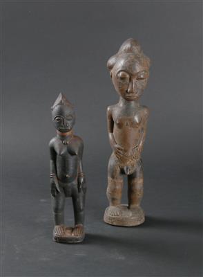 Ivory Coast, Baule, 2 figures: - Antiques