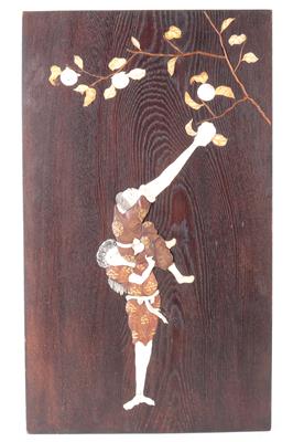Holzrelief mit der Darstellung des Ashinaga und Tenaga - Asiatica a Umění