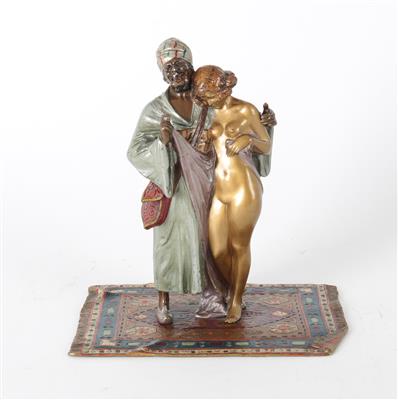 Wiener Bronze, Arabaer mit Haremsdame, - Starožitnosti