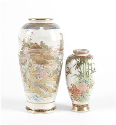 2 Satsuma Vasen, - Antiques