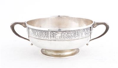 Birminghamer Silber Henkelschale, - Summer auction Antiques