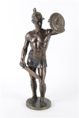 Statuette eines antiken Kriegers, - Letní aukce Starožitnosti