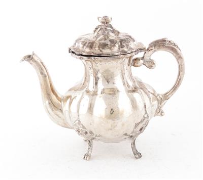 Silber Teekanne, - Sommerauktion Antiquitäten