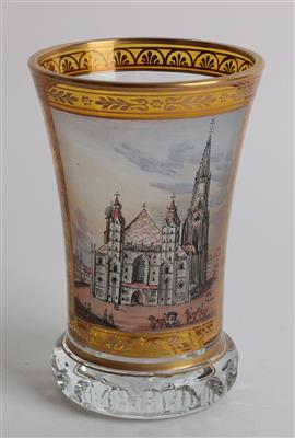 Veduten Becher Dom St. Stephan zu Wien, - Summer auction Antiques