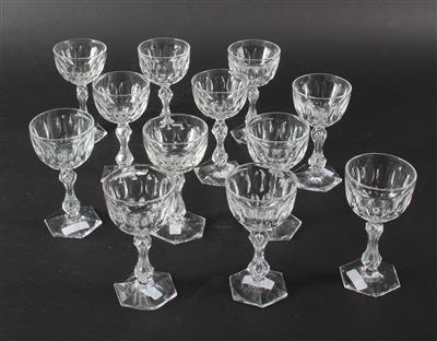 12 Dessertweingläser, - Summer auction Antiques