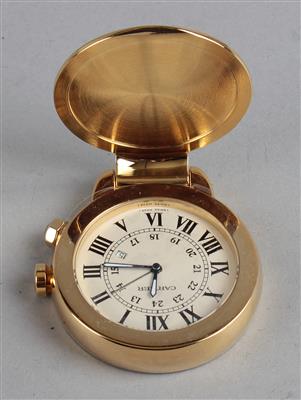 "Cartier" Reisewecker mit Etui - Summer auction Antiques