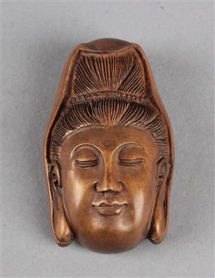 Kannon-Kopf Netsuke, - Asta estiva Antiquariato