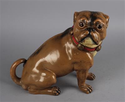 Mops-Tabakdose, - Summer auction Antiques