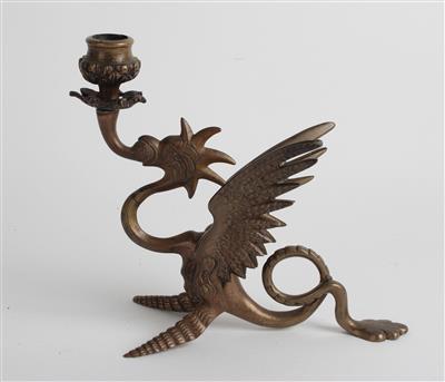 Kerzenleuchter in Form eines Drachen, - Summer auction Antiques