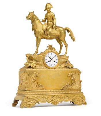 Große Bronzekaminuhr "Napoleon" - Antiquitäten