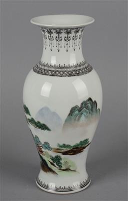 Famille verte Vase, - Antiquitäten