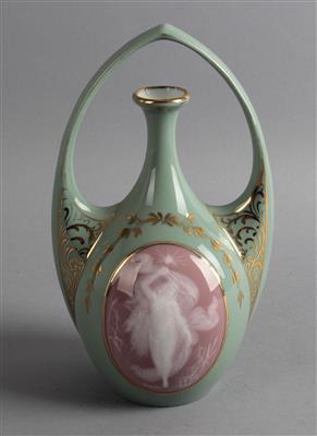 Vase mit Henkel, - Antiquitäten