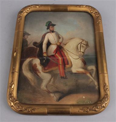 Kaiser Franz Joseph I. von Österreich zu Pferde, - Antiquitäten