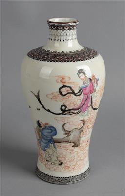 Famille rose Vase, - Starožitnosti