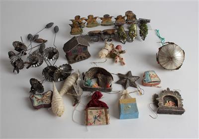 14 Stk. Christbaumschmuck um 1920, - Antiquariato