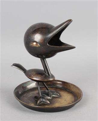 Vogel als Ascher, - Antiquariato