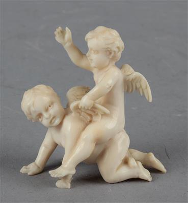 Zwei spielende Putti, - Antiquariato