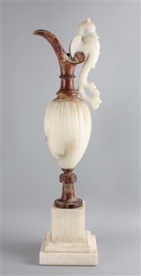 Alabaster Ziervase, - Antiquitäten