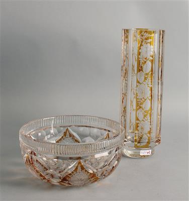 Vase und Schale, - Antiquitäten