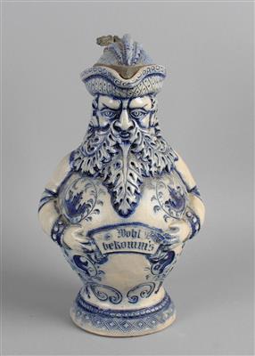 Krug in figuraler Form, - Antiques