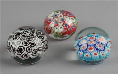 3 Paper Weights, - Works of Art