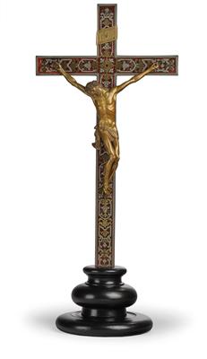 Standkreuz mit Corpus Christi, - Antiquariato