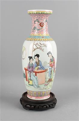 Famille rose Vase, - Starožitnosti