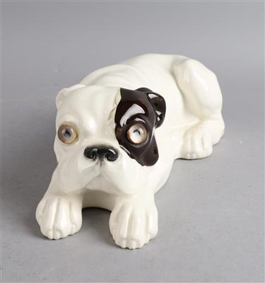 Liegende englische Bulldogge, - Antiques