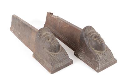 Paar Kaminböcke, - Antiquitäten
