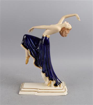 Tanzender weiblicher Halbakt, - Antiquitäten