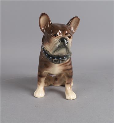 Sitzende französische Bulldogge, - Antiquariato