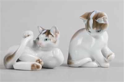 Zwei junge Katzen, - Works of Art