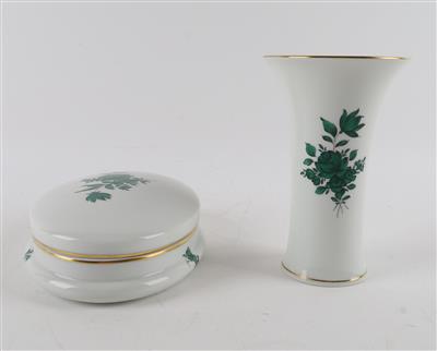 Augarten - Ovale Deckeldose, Vase, - Antiquariato