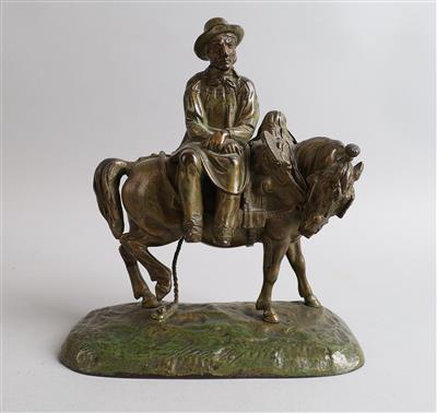 Nach Jean-Francois-Theodore Gechter (1795 - 1844), Farmer rastet auf Pferd, - Antiquitäten