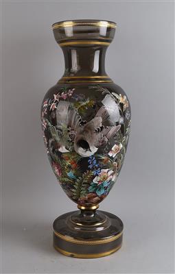 Große Vase, Gräflich Harrach'sche Glashütte, Neuwelt Ende 19. Jh., - Antiquitäten