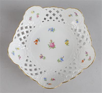 Meissen Korbschale, - Antiquitäten