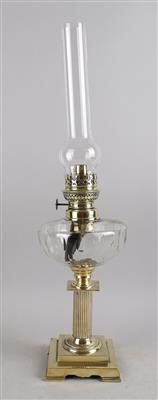 Französische Petroleumlampe, - Antiquitäten
