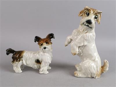 2 Terrier, Fa. Ens, - Works of Art
